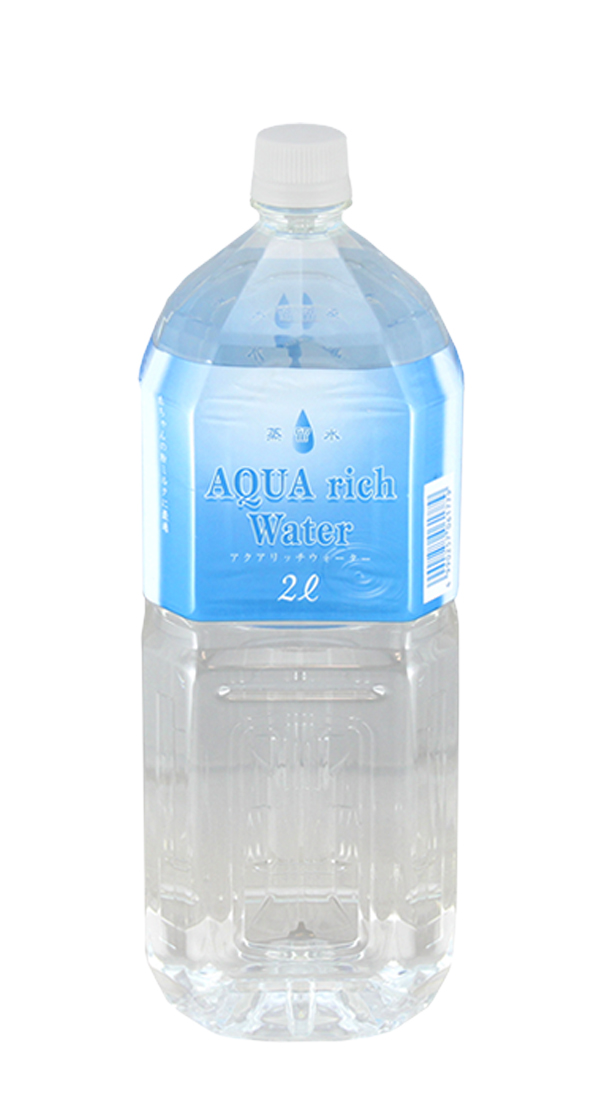蒸留水アクアリッチウォーター2L