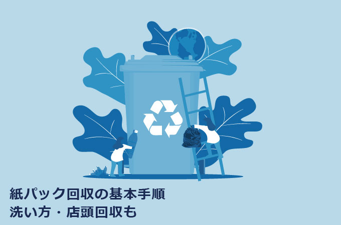 紙パック回収の基本手順｜洗い方・店頭回収も