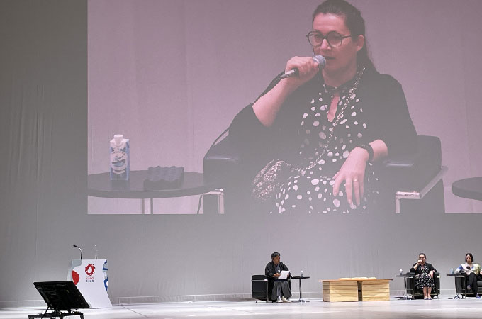 大阪・関西万博 フランスパビリオンでのトークセッションの様子