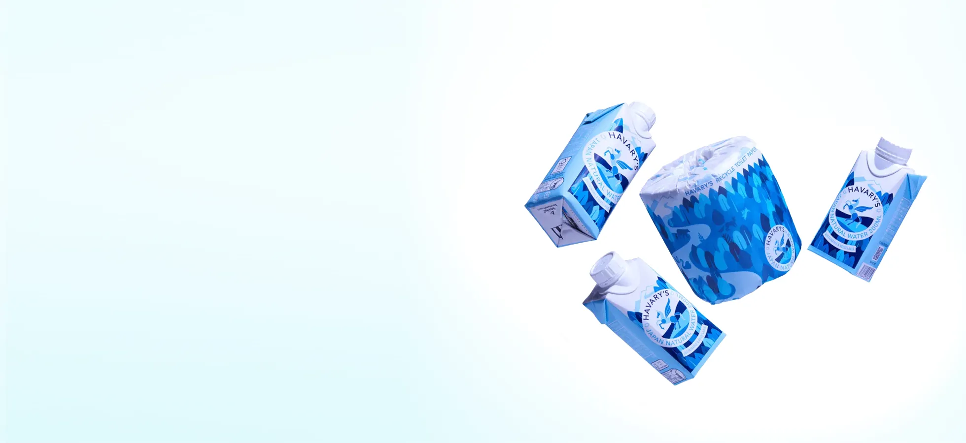 Havary's Recyclable Carton Water and Eco-Friendly Toilet Paper for Sustainable Living