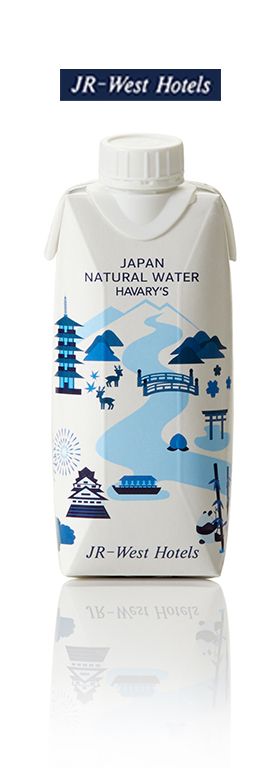 JR West Hotels custom boxed water